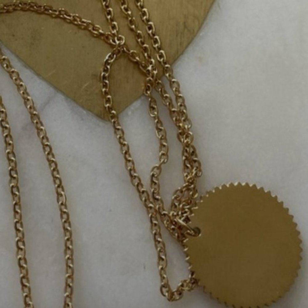 Free People Sun 🌞 Stainless Steel Gold Necklace - Picture 5 of 5